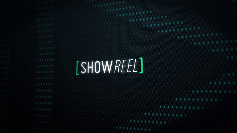 Ecran de présentation du showreel